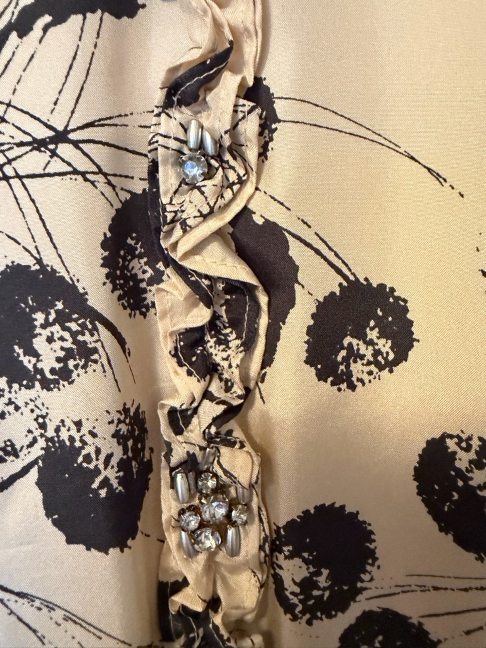 NWOT Boden Limited Edition Silk Embellished Sleeveless Cream Floral Dress Size 6 - Picture 5 of 14